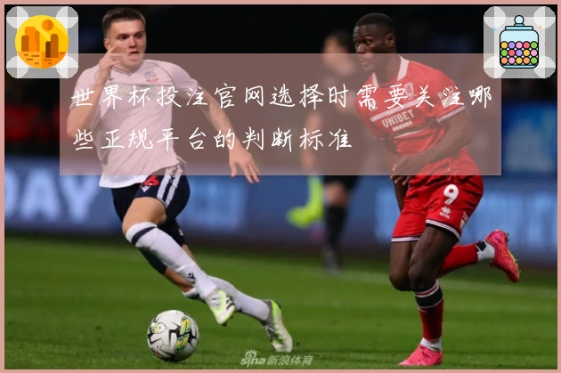 世界杯投注官网选择时需要关注哪些正规平台的判断标准